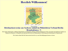 Tablet Screenshot of philatelisten-sachsen-anhalt.de